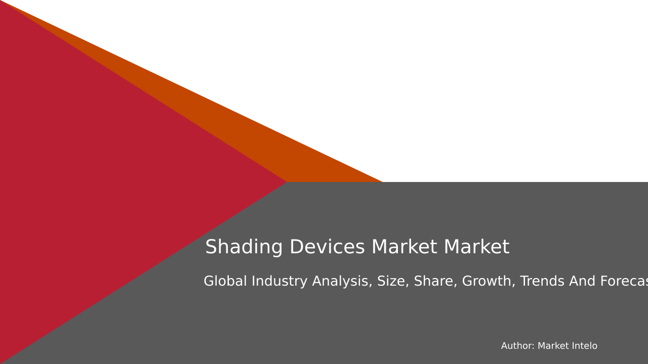 Shading Devices Market Research Report 2033