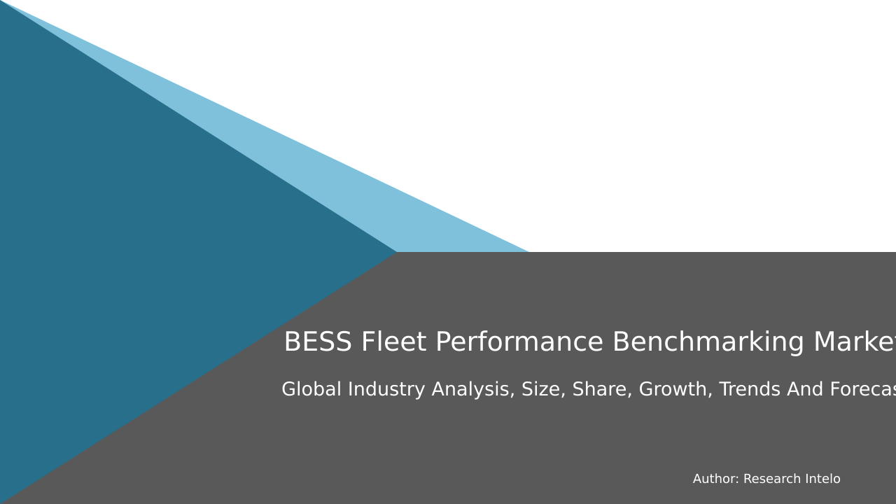 BESS Fleet Performance Benchmarking Market Research Report 2033