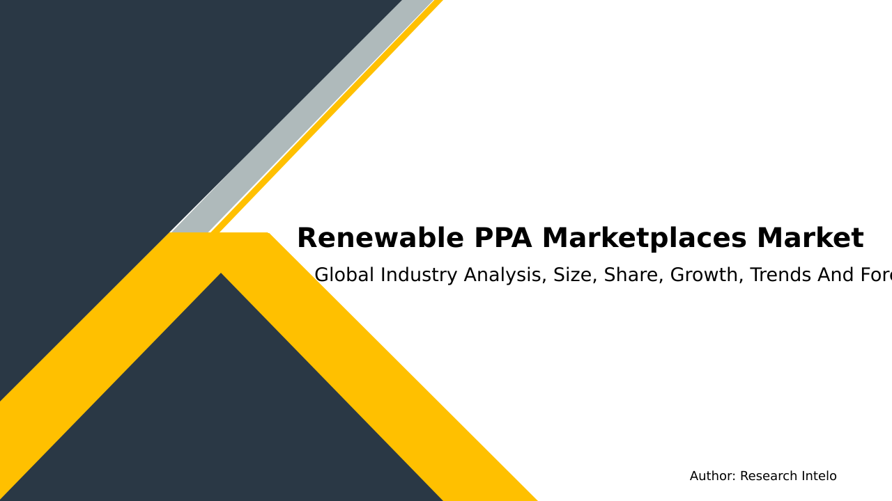 Renewable PPA Marketplaces Market Research Report 2033