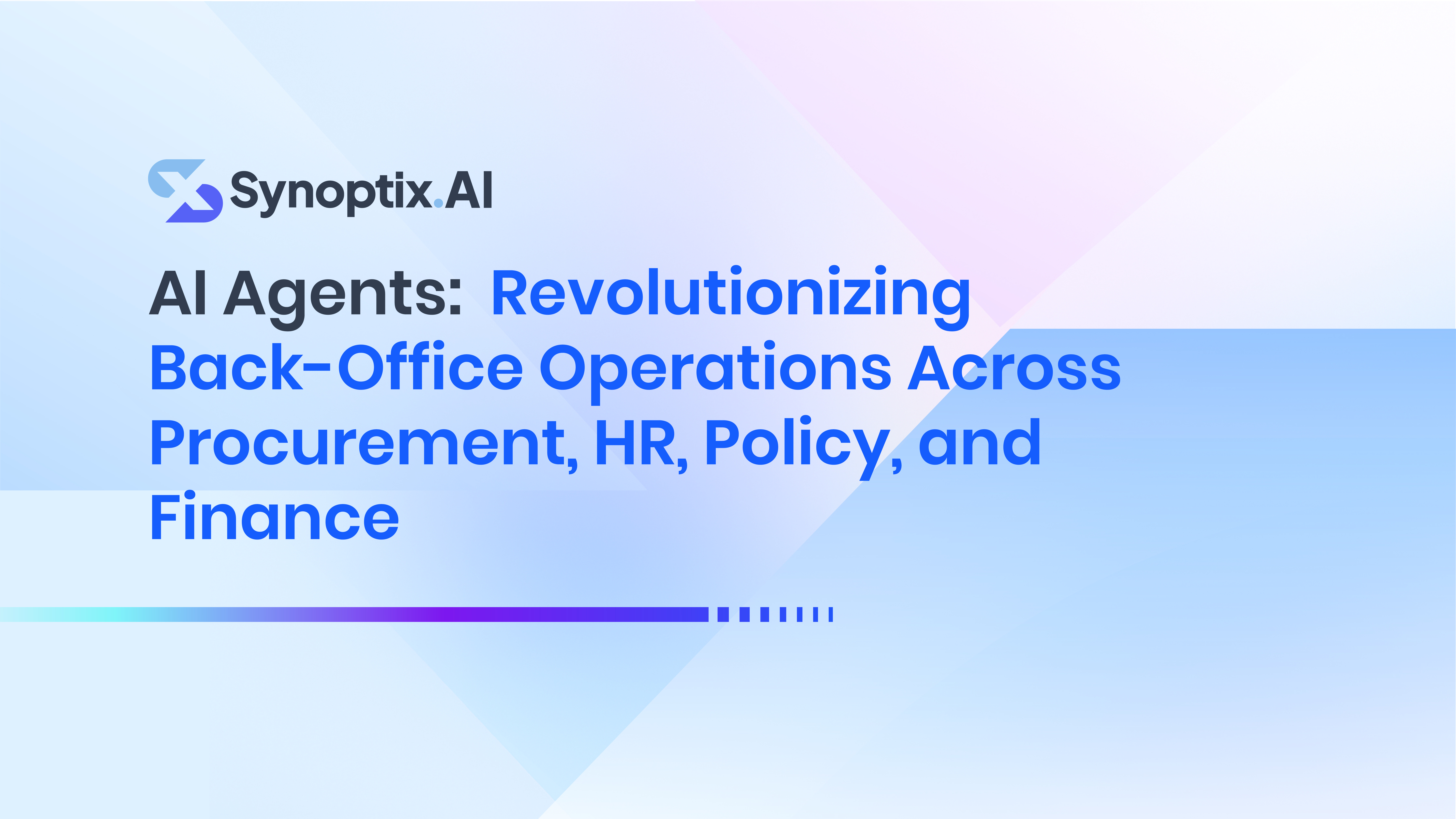 AI Agents for Back-Office Operations | Synoptix AI