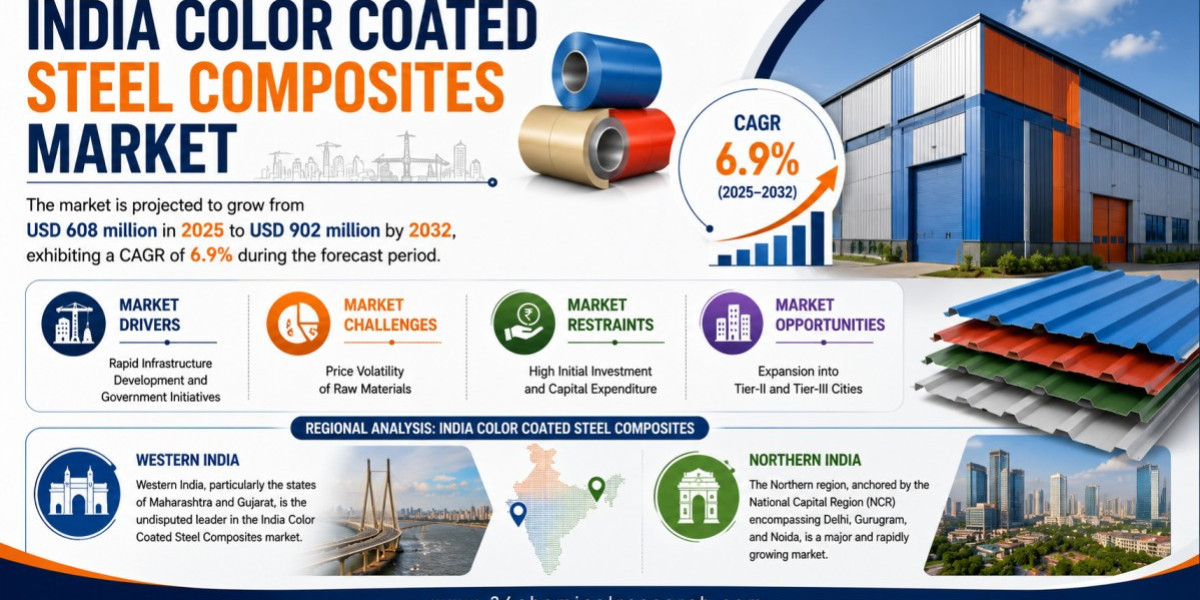 India Color Coated Steel Market Set to Hit USD 902 Million by 2032 at 6.9% CAGR