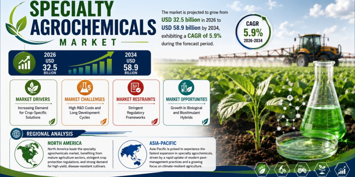 What Is Driving the Specialty Agrochemicals Market Toward USD 58.9 Billion by 2034 at a 5.9% CAGR?