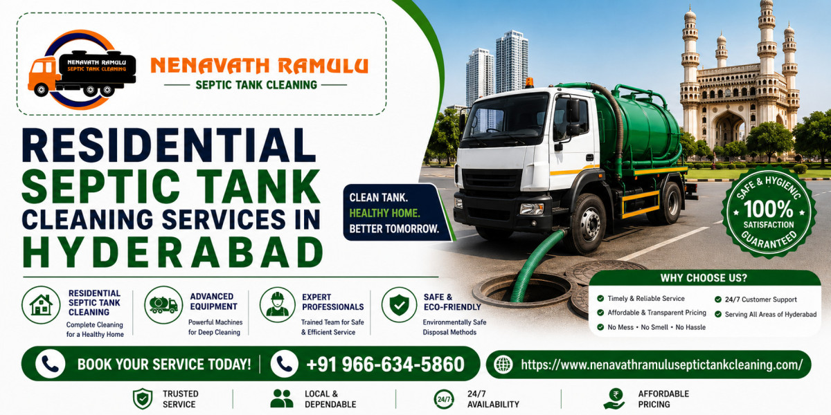 Residential Septic Tank Cleaning Services in Hyderabad – Nenavath Ramulu Septic Tank Cleaning