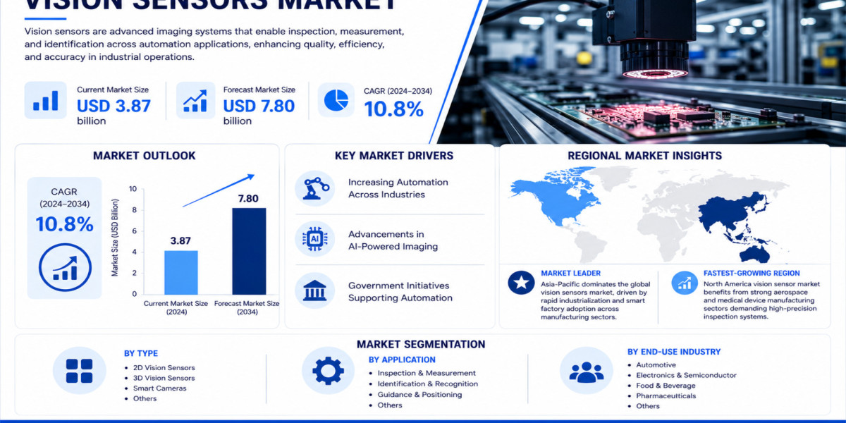 Global Vision Sensors Market Growing at 10.8% CAGR Through 2034