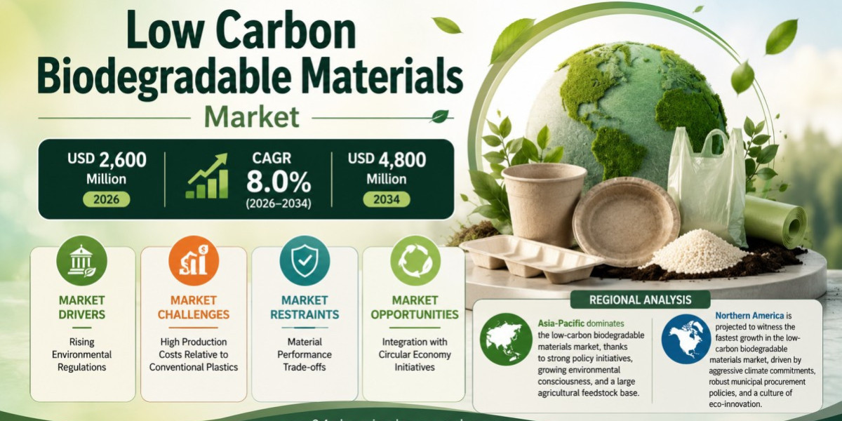 Low Carbon Biodegradable Materials Market Set to Hit USD 4,800 Million by 2034 at 8.0% CAGR