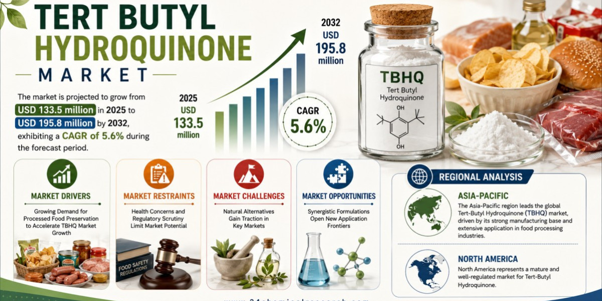 Tert-Butyl Hydroquinone Market Set to Hit USD 195.8 Million by 2032 at 5.6% CAGR
