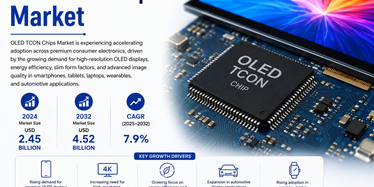 Advanced OLED TCON Chip Technologies Fuel Strong Growth Across High-Resolution Displays, AMOLED Panels, Gaming Monitors,
