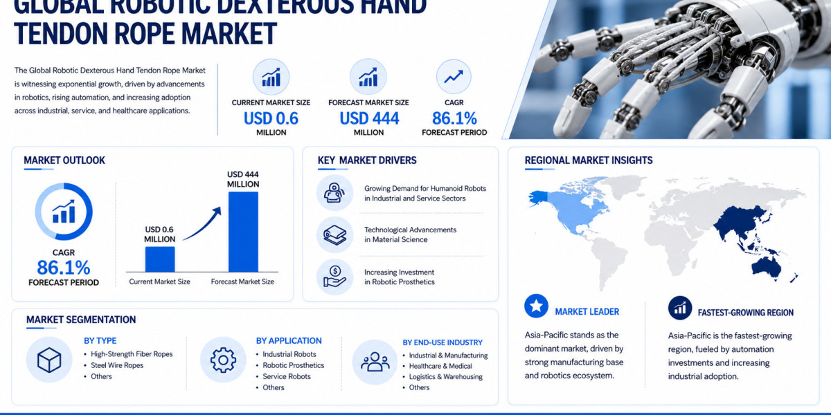 Global Robotic Dexterous Hand Tendon Rope Market Growing at 86.1% CAGR Through 2032