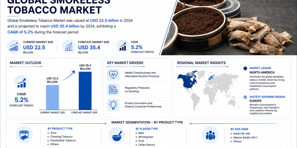 Global Smokeless Tobacco Market Growing at 5.2% CAGR Through 2034
