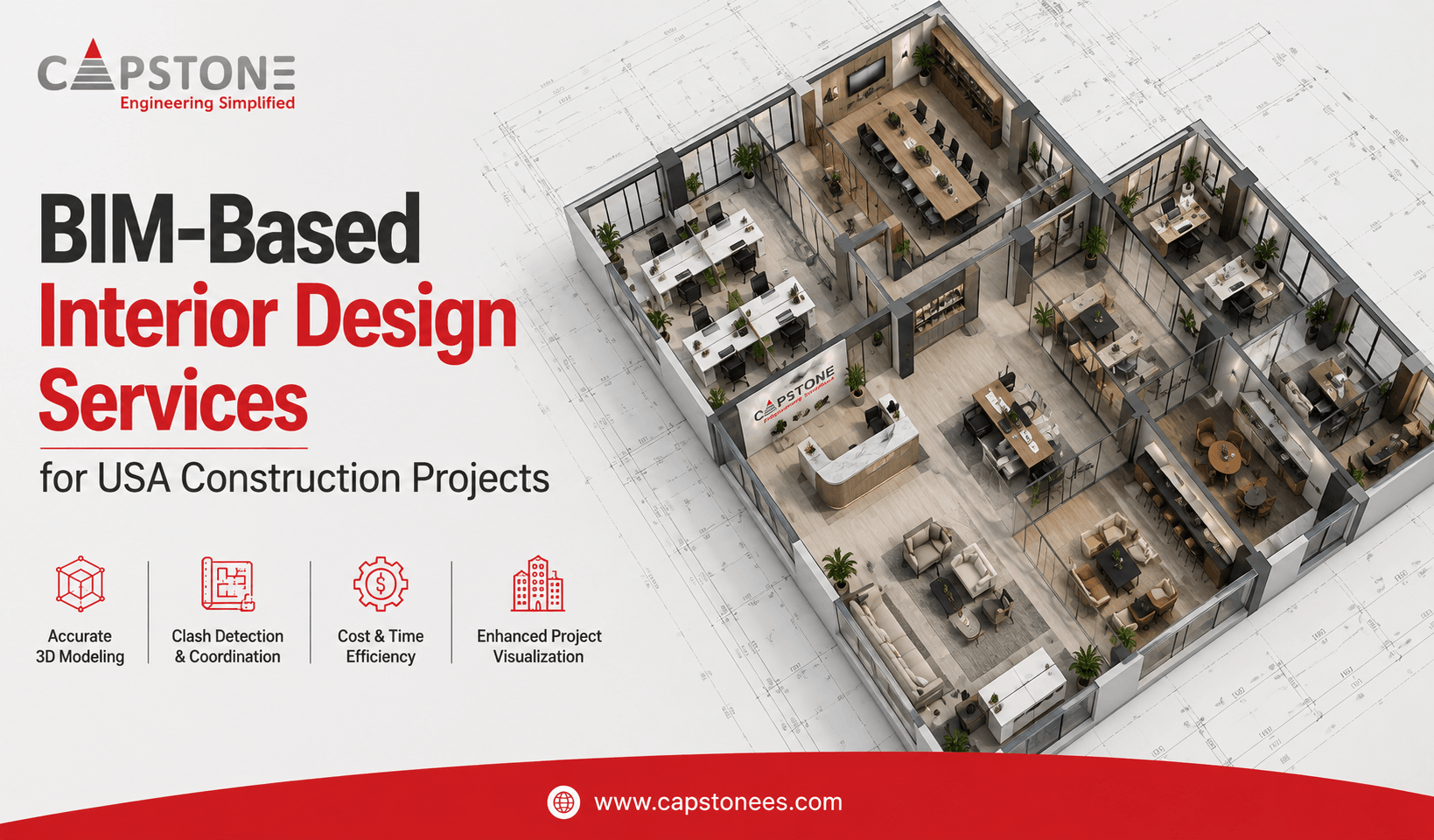 BIM Interior Design Services For USA Construction Projects